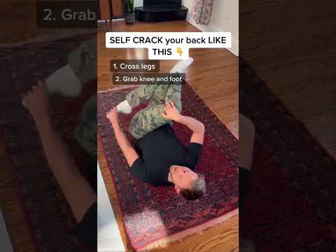 How to SELF CRACK YOUR BACK- safely crack your back at home