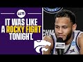Markquis Nowell Speaks on HISTORIC NIGHT As Kansas State Heads to Elite 8 | CBS Sports