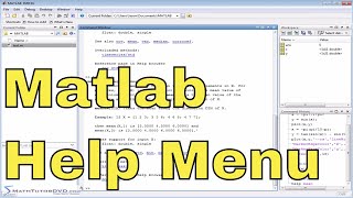 Matlab Online Tutorial - 04 - Using the Help Menus
