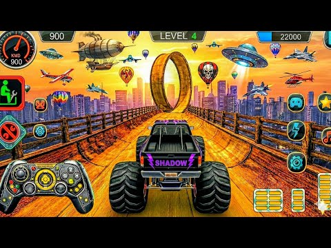 Monster Truck Mega Ramp Impossible Driver - 4x4 Ultimate Car Stunts GT Racing- Android GamePlay 2026