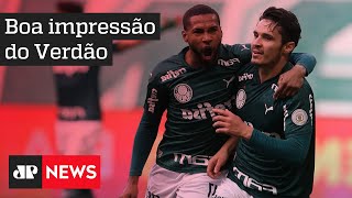 Novo técnico do Palmeiras acompanha de perto a goleada sobre Atlético-MG