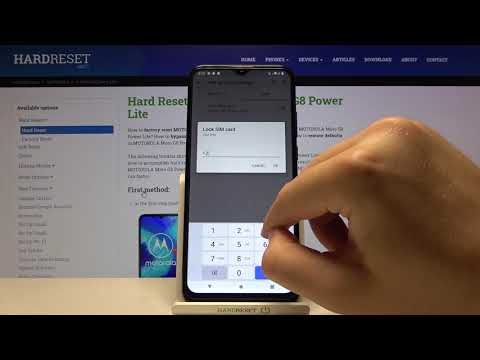 How to Set SIM PIN Protection in MOTOROLA Moto G8 Power Lite – Add PIN for SIM Card