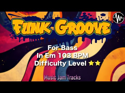 Funk Groove Jam for【Bass】E Minor BPM103 | No Bass Backing Track