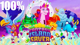 Riding Unicorns and flying with Dragons in Fantasy Island Saver Walkthrough 100% Gameplay Longplay