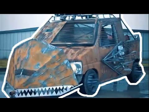 Bau des Weltuntergangsfahrzeugs.