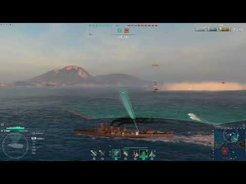 World of Warships: Starting my first DD line grind with a VISBY.