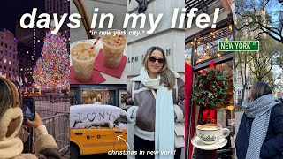 christmas in new york🎄cozy days in my life, coffee shops, museums, & exploring nyc!