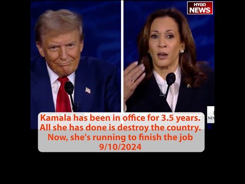 Kamala 3.5 yrs to destroy, running to finish job, most divisive; do away private insurance