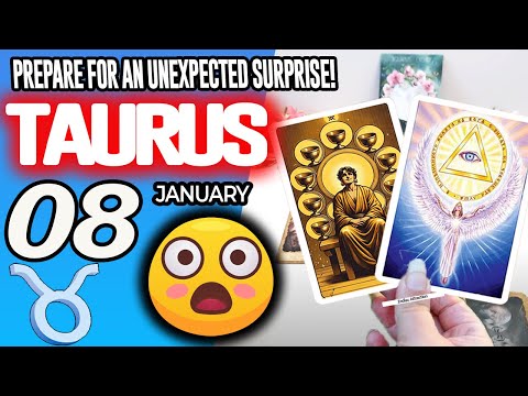 Taurus ♉😲PREPARE FOR AN UNEXPECTED SURPRISE❗🎁 horoscope for today JANUARY 8 2026 ♉ #taurus tarot