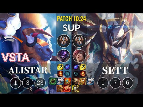HLE Vsta Alistar vs Sett Sup - KR Patch 10.24