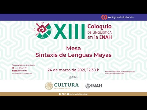 Mesa Sintaxis de Lenguas Mayas