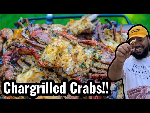 Chargrilled Blue Crabs | Might be my new favorite way to make crabs!