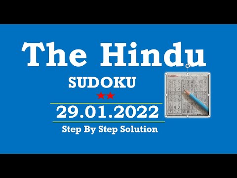 How to Solve 2 Star Hindu  Sudoku Jan 29, 2022 -  Step By Step Solution
