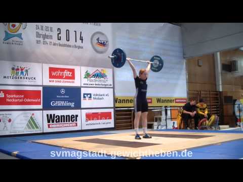 Gruppe 2 Frauen  63kg  69kg Deutsche Meisterschaft Gewichtheben Obrigheim 2014 10 24