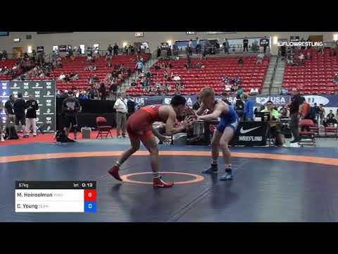 57 Kg Quarters Malik Heinselman Ohio State Unattached Vs Carter Young Team BIG