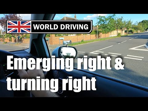 How To Emerge Right at Junctions & Turning Right UK Driving Lesson
