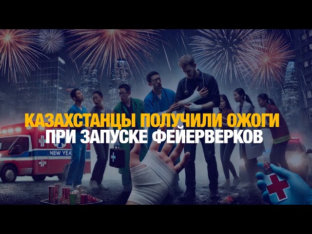 Термические ожоги получили казахстанцы в ходе запуска новогодних фейерверков