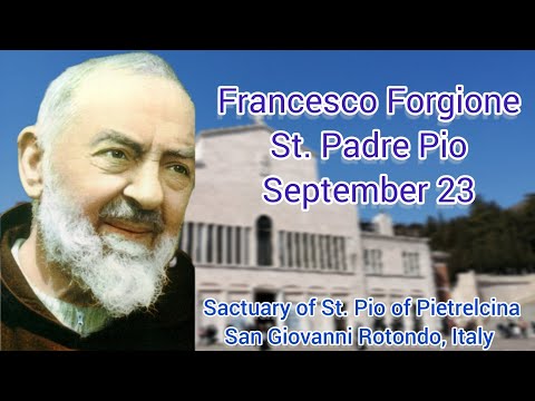 Visiting St. Padre Pio of Pietrelcina in San Giovanni Rotondo,  Italy