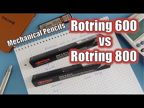 M.A.S #7 | REVIEW: ICON vs FASHION - Rotring 600 vs 800 - Mechanical Pencils