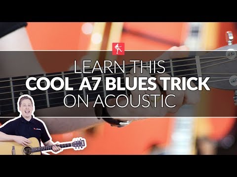 Learn This Cool A7 Blues Trick On Acoustic - Guitar Lesson