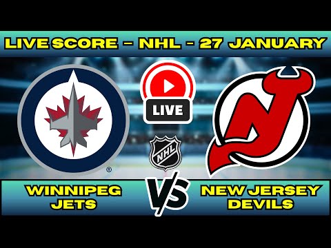 🔴 LIVE: Winnipeg Jets at New Jersey Devils | NHL Scoreboard | Jan 27 | Hughes Brothers vs Jets