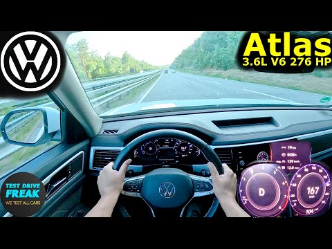 2022 VW Atlas 3.6L V6 (276 HP) TOPSPEED POV 🚙 Full Throttle Drive | 4Motion Power! No Speed Limit