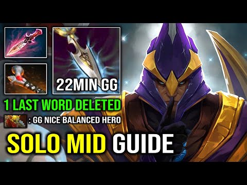 NEW MID SILENCER GUIDE  1 Last Word Deleted Crazy Burst DPS EZ 22Min GG EPIC Dota 2