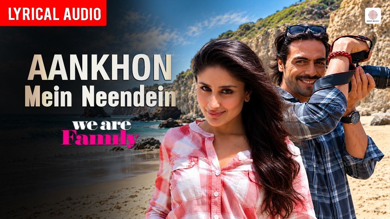 Aankhon Mein Neendein -  Lyrical Audio | Shankar M, Rahat Fateh Ali Khan, Shreya G | We Are Family