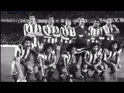 Barcelona vs Atlético de Madrid 1-1 (Liga 1976-1977) Nou Camp, Neeskens, Hugo Ayala, Eusebio