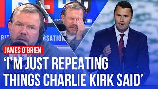 'Why are Charlie Kirk's words suddenly off limits?': James O'Brien