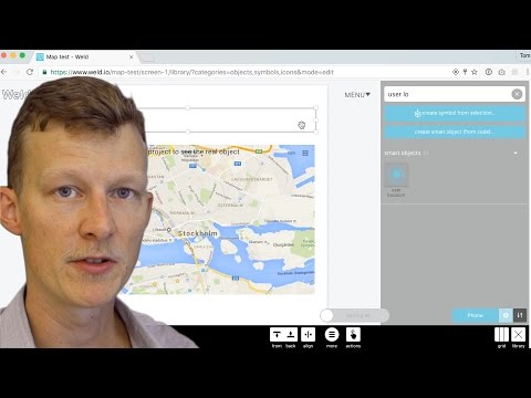 Using map and user location objects to show things nearby