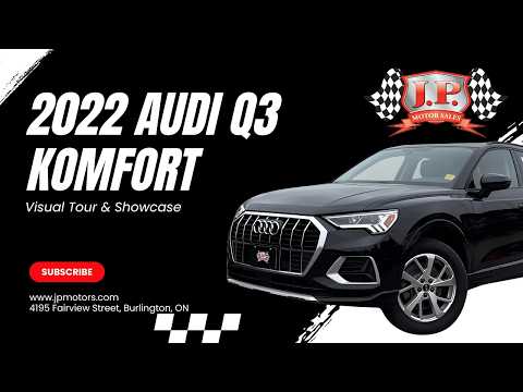 2022 Audi Q3 Komfort 45 TFSI quattro in Black for sale at JP Motors in Burlington, ON