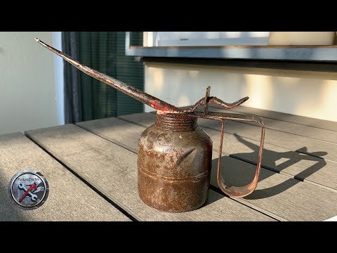 Old rusty oil can | PERFECT restoration