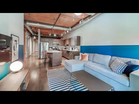 A furnished Streeterville 2-bedroom, 2-bath #3105 at The Lofts at River East