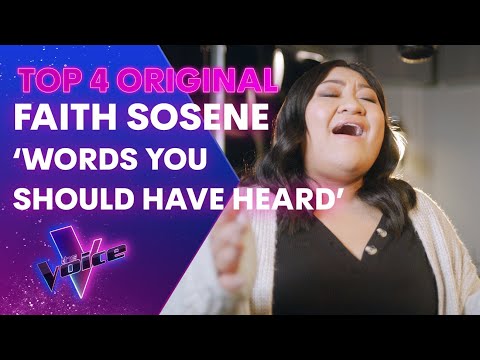 Faith Sosene 'Words You Should Have Heard' | Final 4 Original Single | The Voice Australia