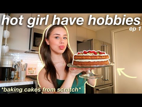 HOT GIRLS HAVE HOBBIES EP 1: BAKING | trying to bake cakes from scratch! *vlog*