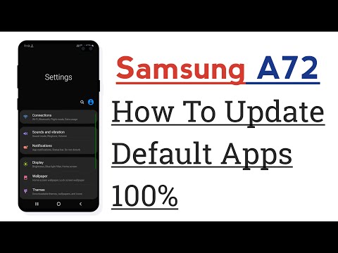 Samsung A72 Default Apps Update