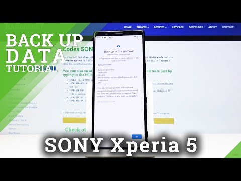 How to Add Google Backup in SONY Xperia 5 – Save Files on Google Account