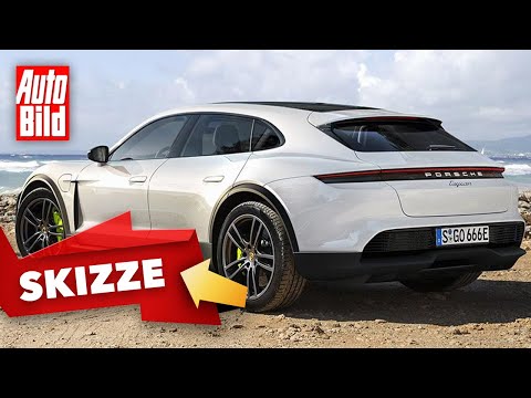 Porsche Taycan Cross Turismo (2020) | Porsche bringt sein Elektro-SUV auf den Markt | Skizze