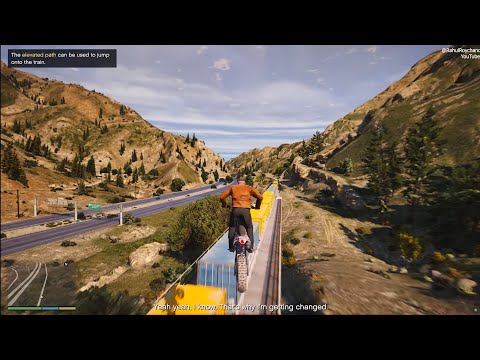 GTA 5 Gameplay Walkthrough Part 32||Mission-Derailed||Ultra realistic graphics NV evolved