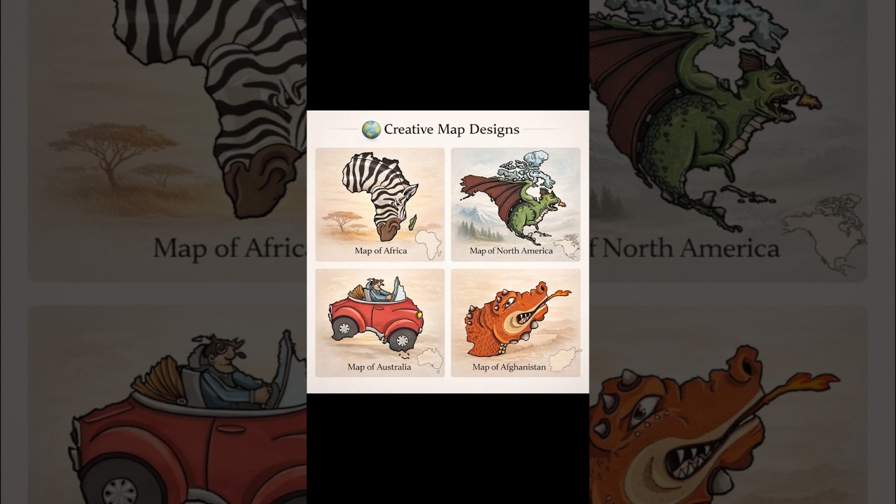 Creative Map Designs 🌍
