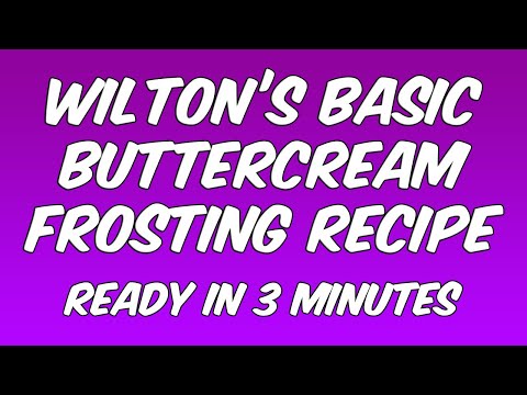 Wilton’s Basic Buttercream Frosting Recipe | Frosty's Kitchen