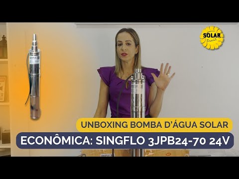 Unboxing Bomba d’água solar econômica: Submersa 3JPB24-70 24V☀️