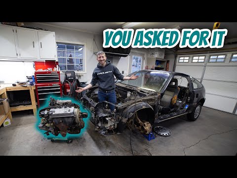 1988 CRX Si Restore Part 13 - Engine Pull