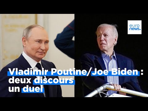 Joe Biden / Vladimir Poutine : deux discours en forme de duel ce mardi
