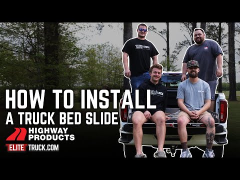 How to Install a Highway Products XT1200 Bed Slide In 5 Minutes! - EliteTruck.com