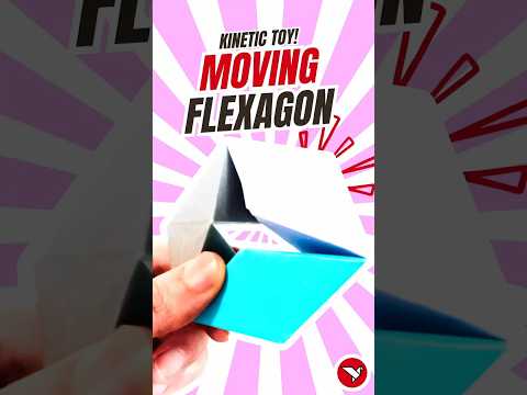 How to Make Moving Flexagon with 3 Square Papers - Origami Fidget Toy