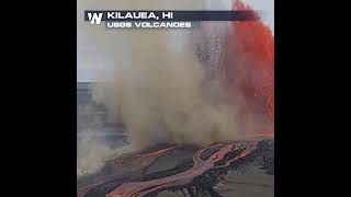 Kilauea erupts on Big Island of Hawaii, lava fountains and softball-sized tephra fall across national park