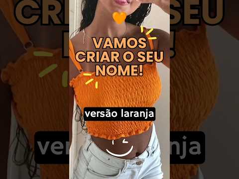Vamos criar o seu nome, versão laranja! #shorts