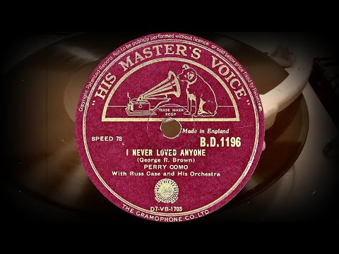 I NEVER LOVED ANYONE - PERRY COMO With Russ Case and His Orchestra (1947)